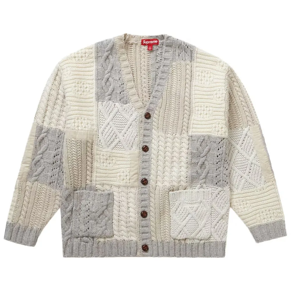 Supreme Unisex Street Style Collaboration Logo Cardigans