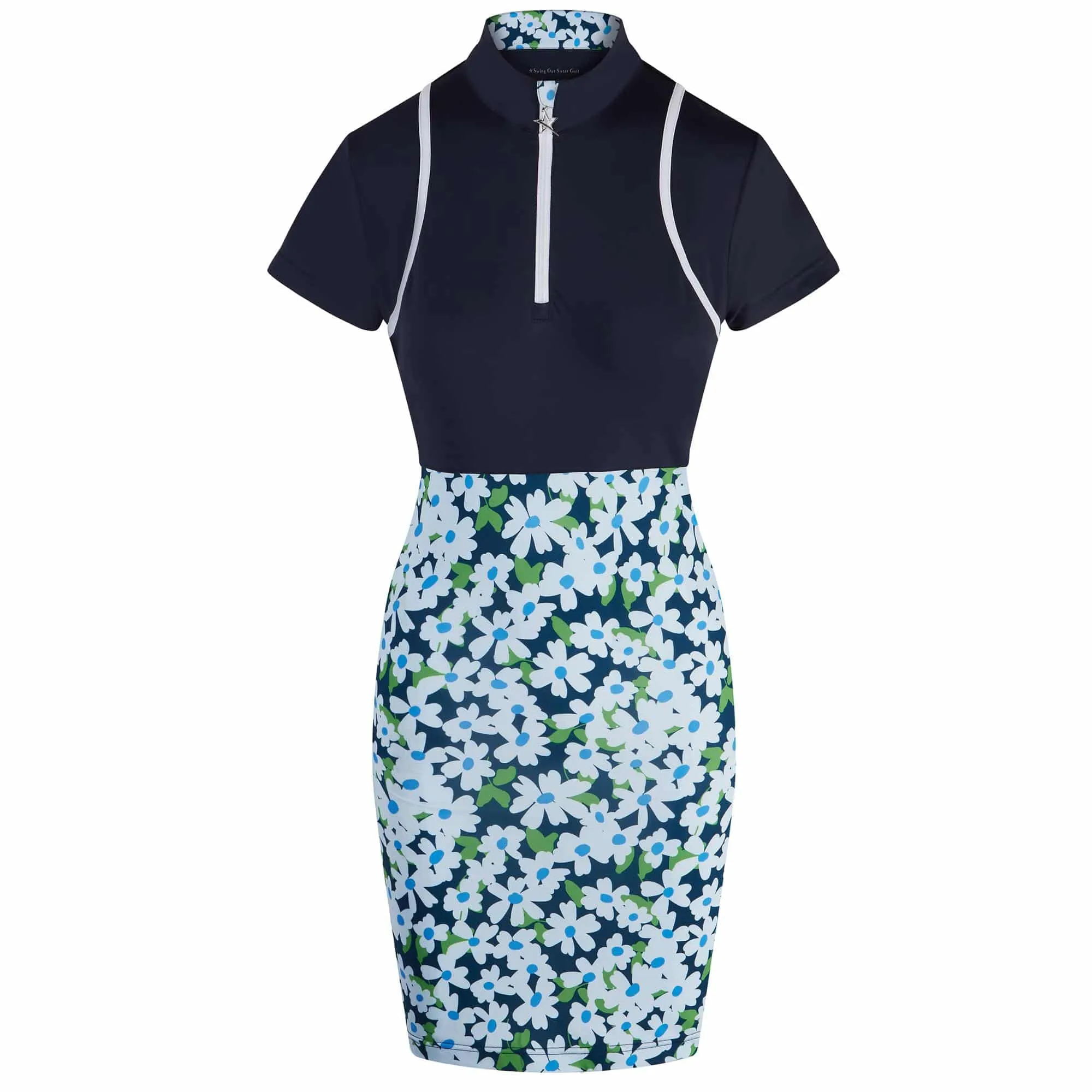 Swing Out Sister Bloom Cap Sleeve Daisy Chain Ladies Golf Dress