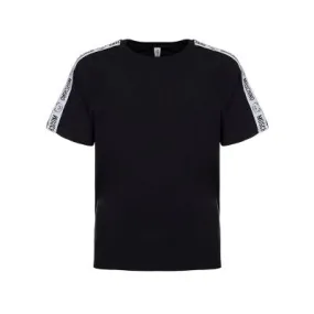 Men's Moschino Black Tshirt with Sleeve Logo and Teddy Bear PE24