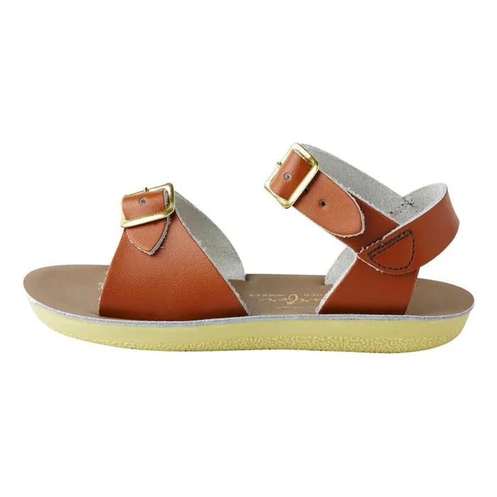 Tan Brown Child Sandals for Surfers in Salt Water