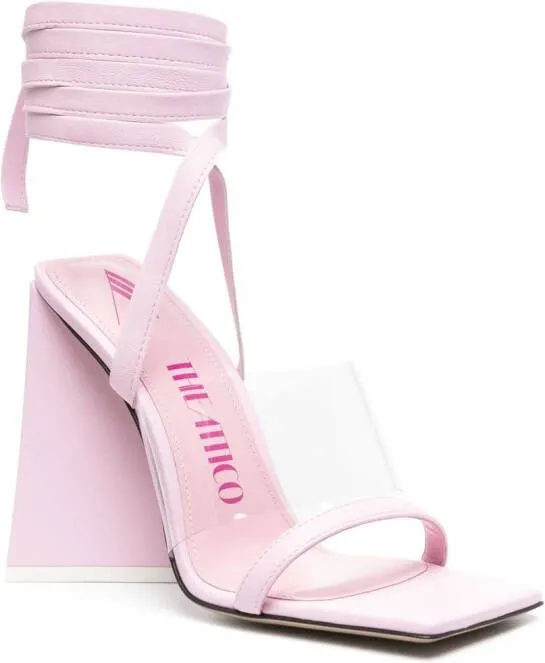 Pink Isa Ankle-Tie Sandals by The Attico