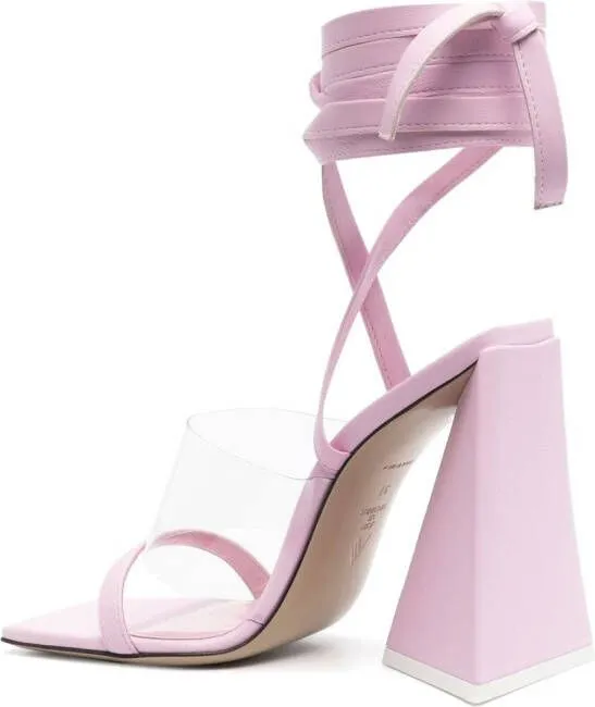 Pink Isa Ankle-Tie Sandals by The Attico