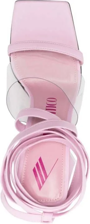 Pink Isa Ankle-Tie Sandals by The Attico