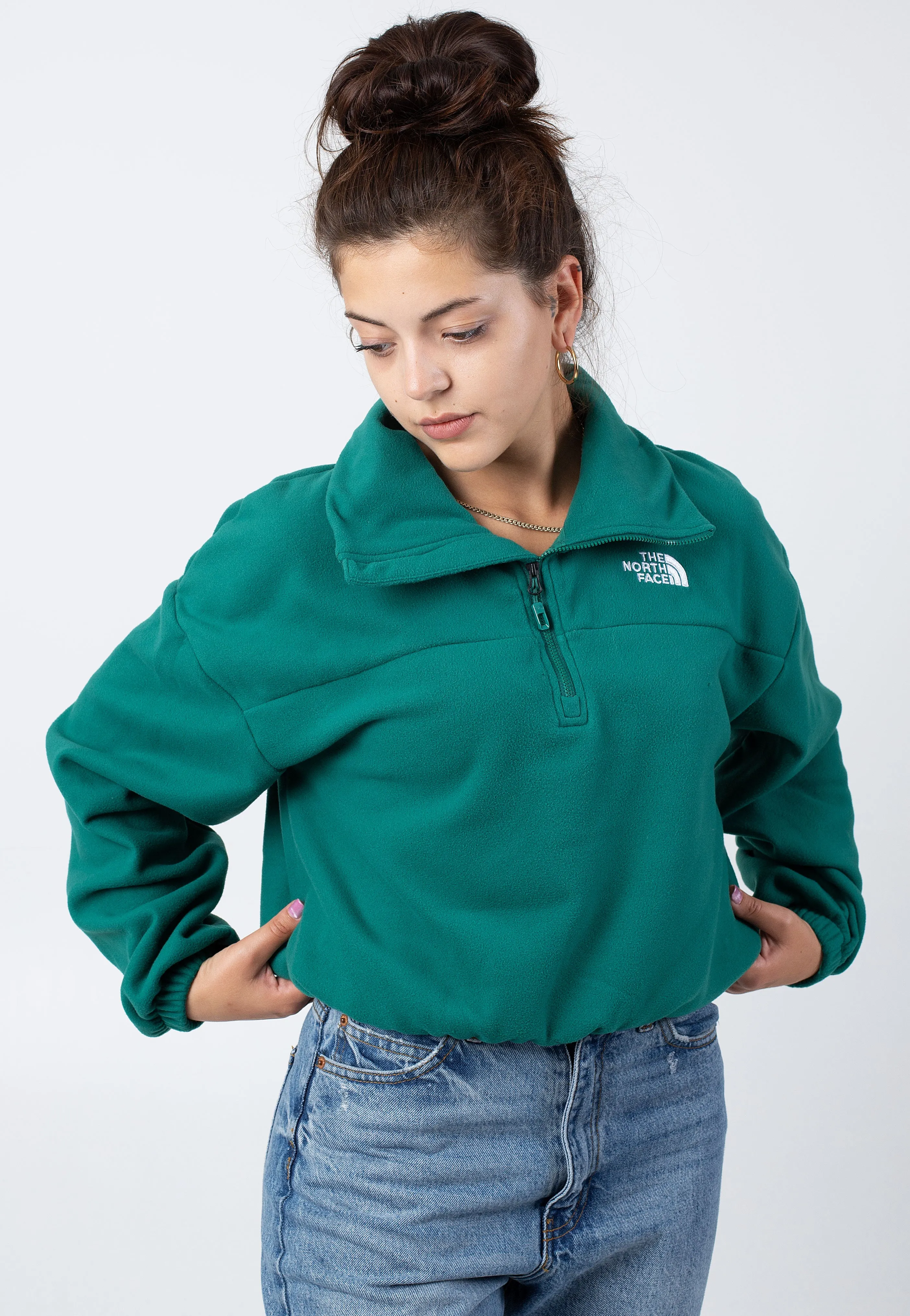 The North Face 100 Glacier Half Zip Evergreen Pullover