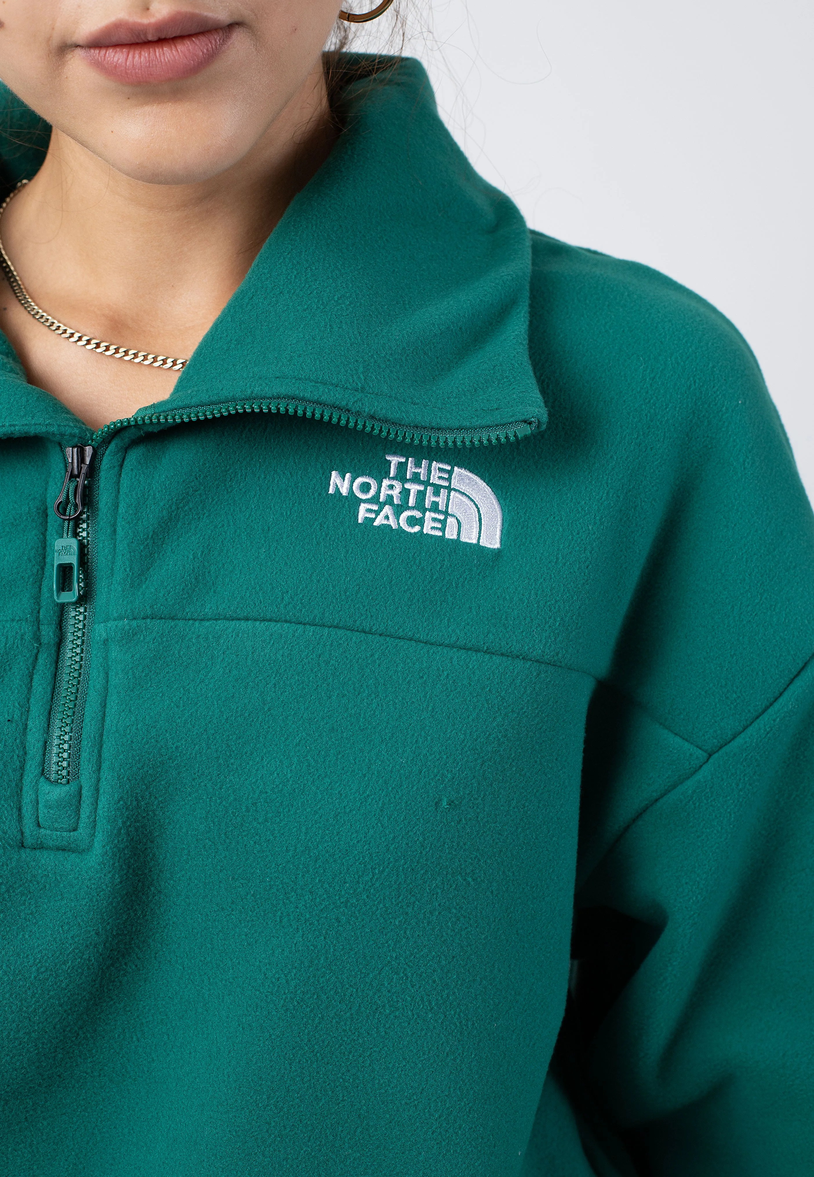 The North Face 100 Glacier Half Zip Evergreen Pullover