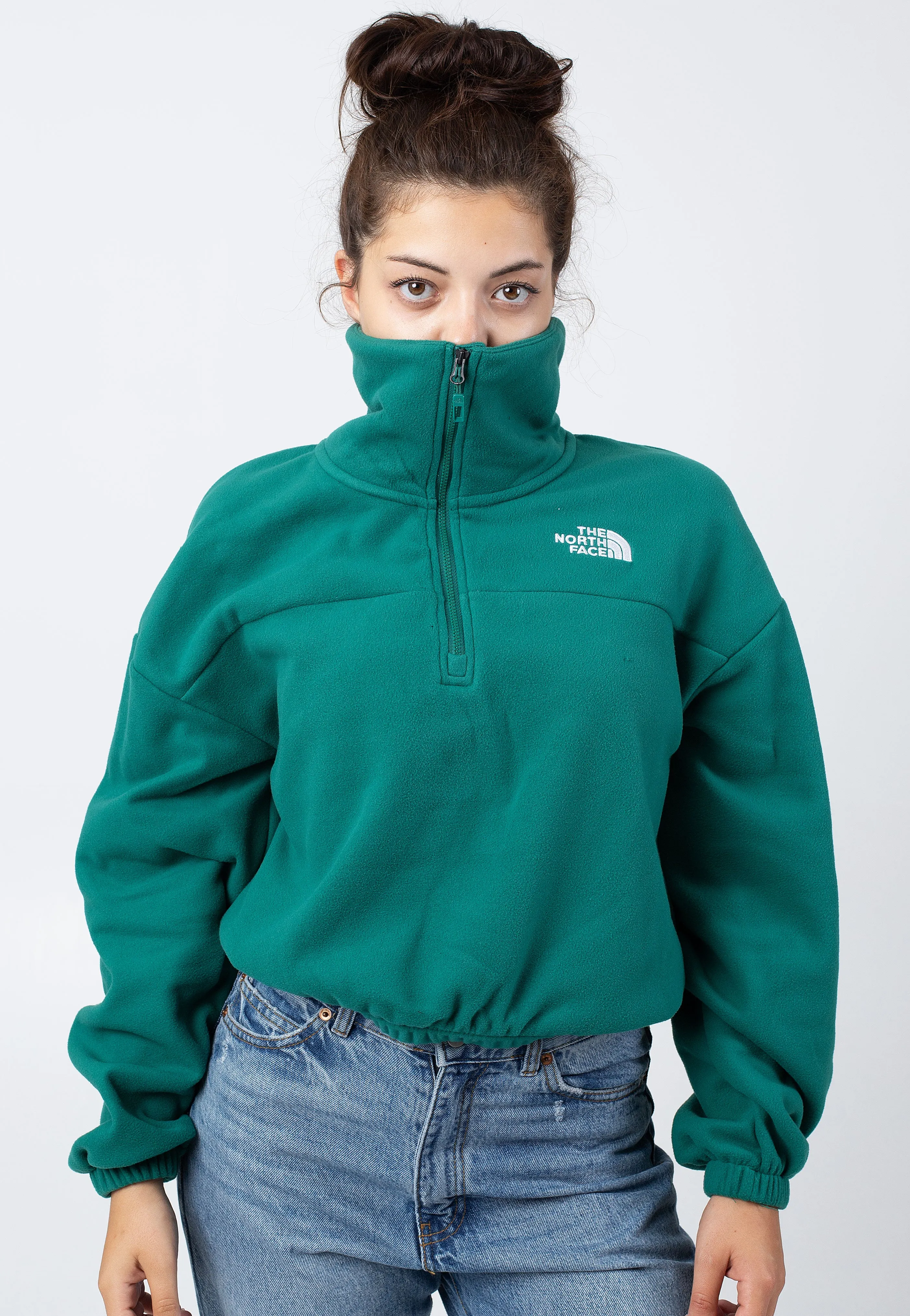 The North Face 100 Glacier Half Zip Evergreen Pullover