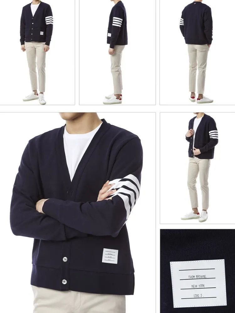 THOM BROWNE Logo Design Cardigans