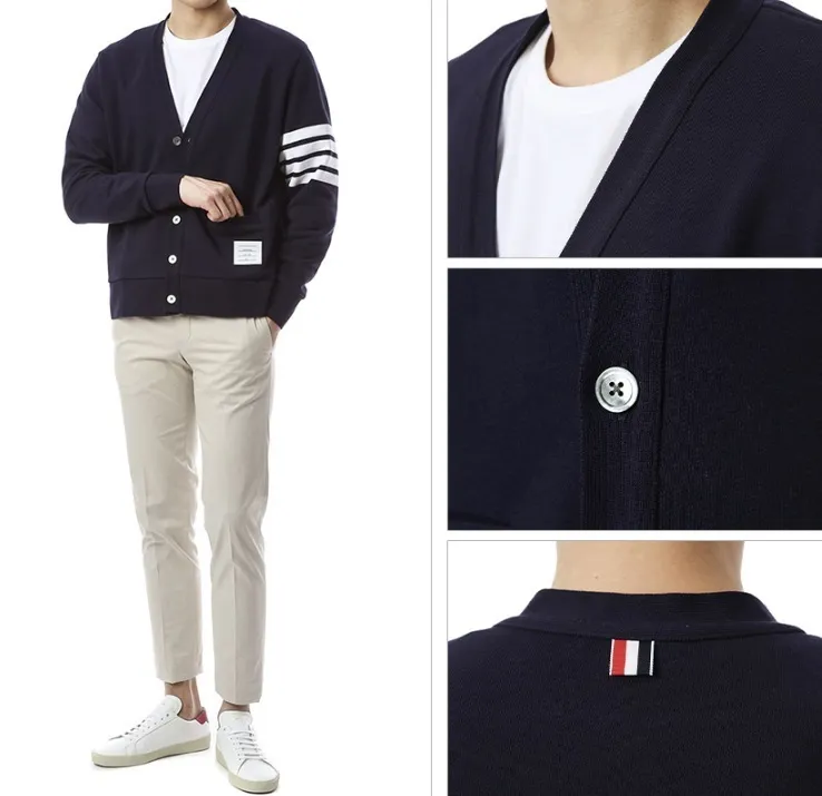 THOM BROWNE Logo Design Cardigans