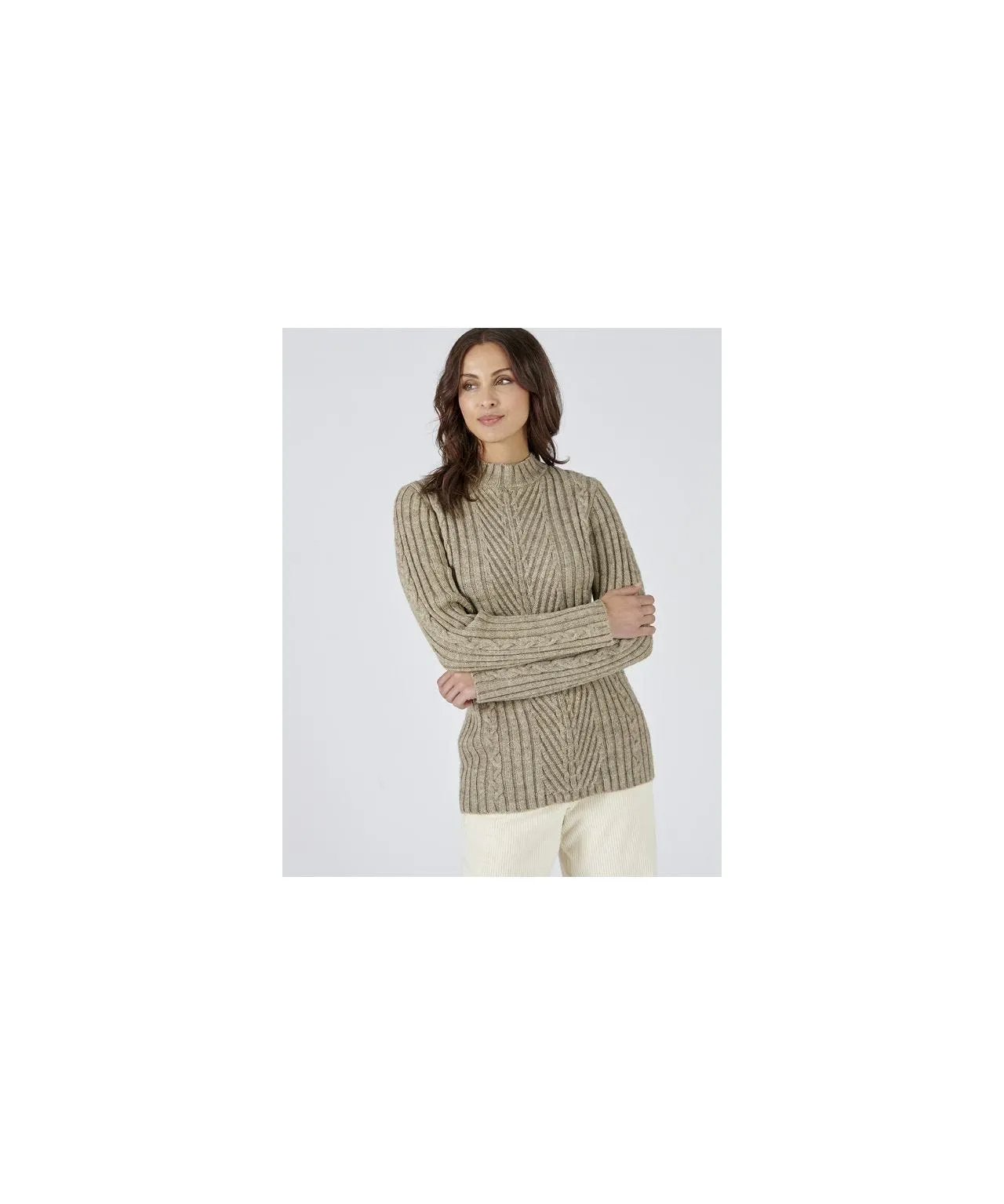 Comfortable Thermal Roll Neck Top