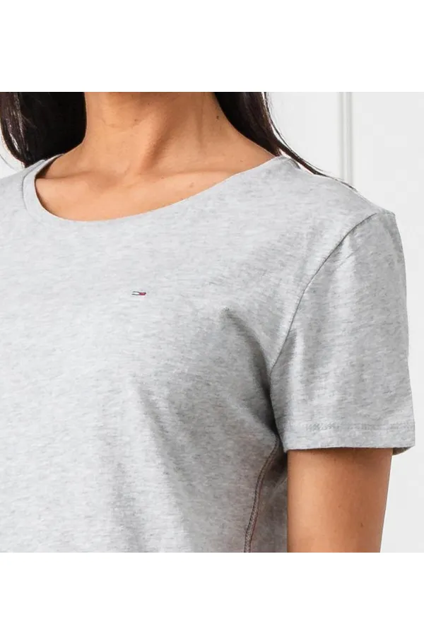 Tommy Hilfiger Women Short Sleeve Logo T-Shirt Melange