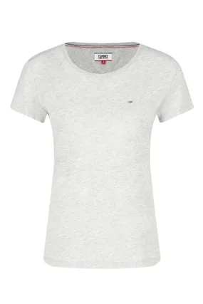 Tommy Hilfiger Women Short Sleeve Logo T-Shirt Melange