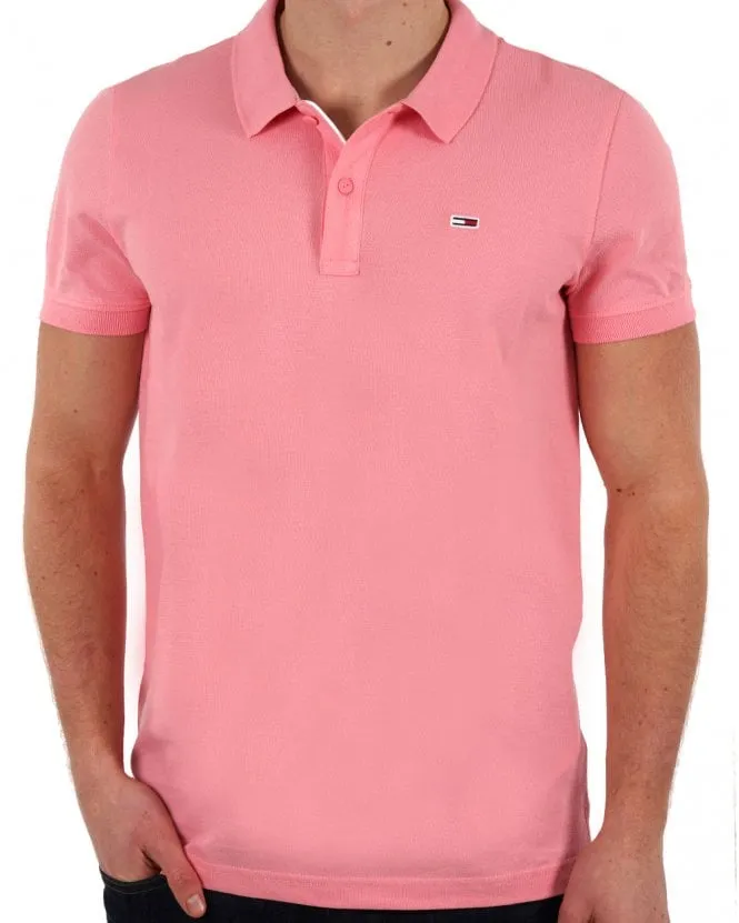 Tommy Jeans Tickled Pink Slim Placket Polo