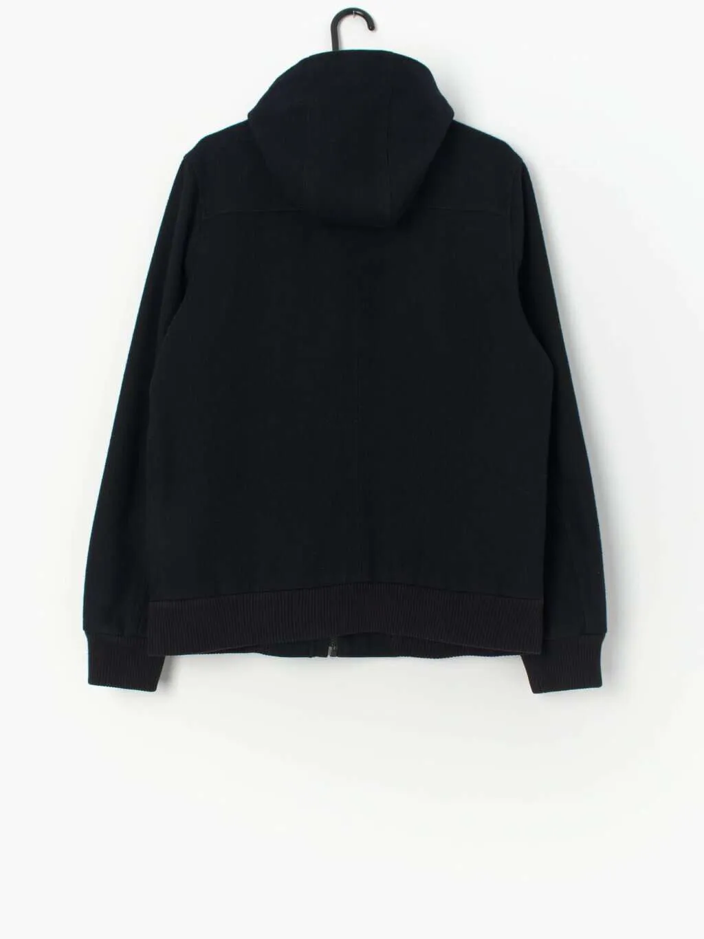 Top Man medium black hooded jacket