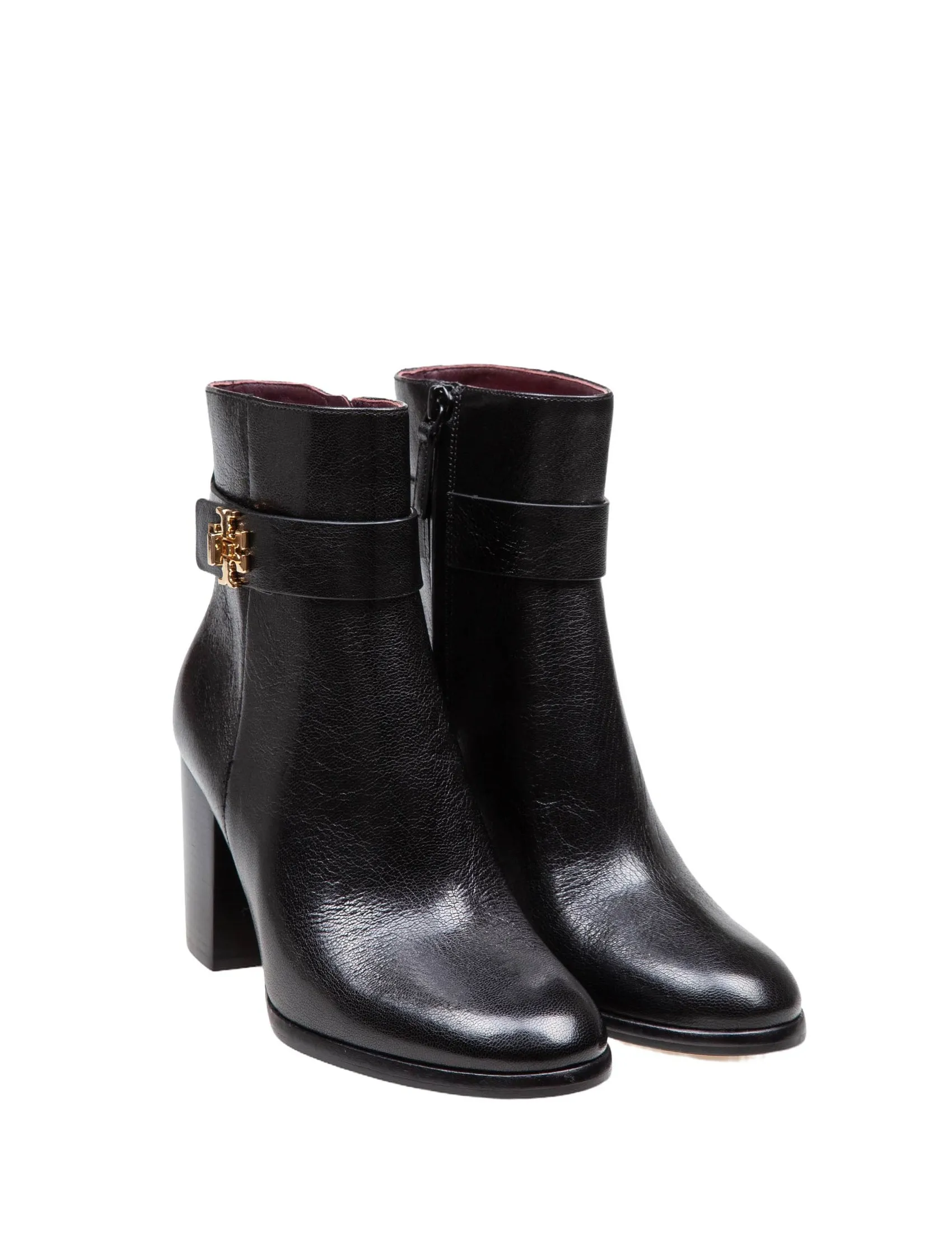 Tory Burch black leather booties - Shop now.