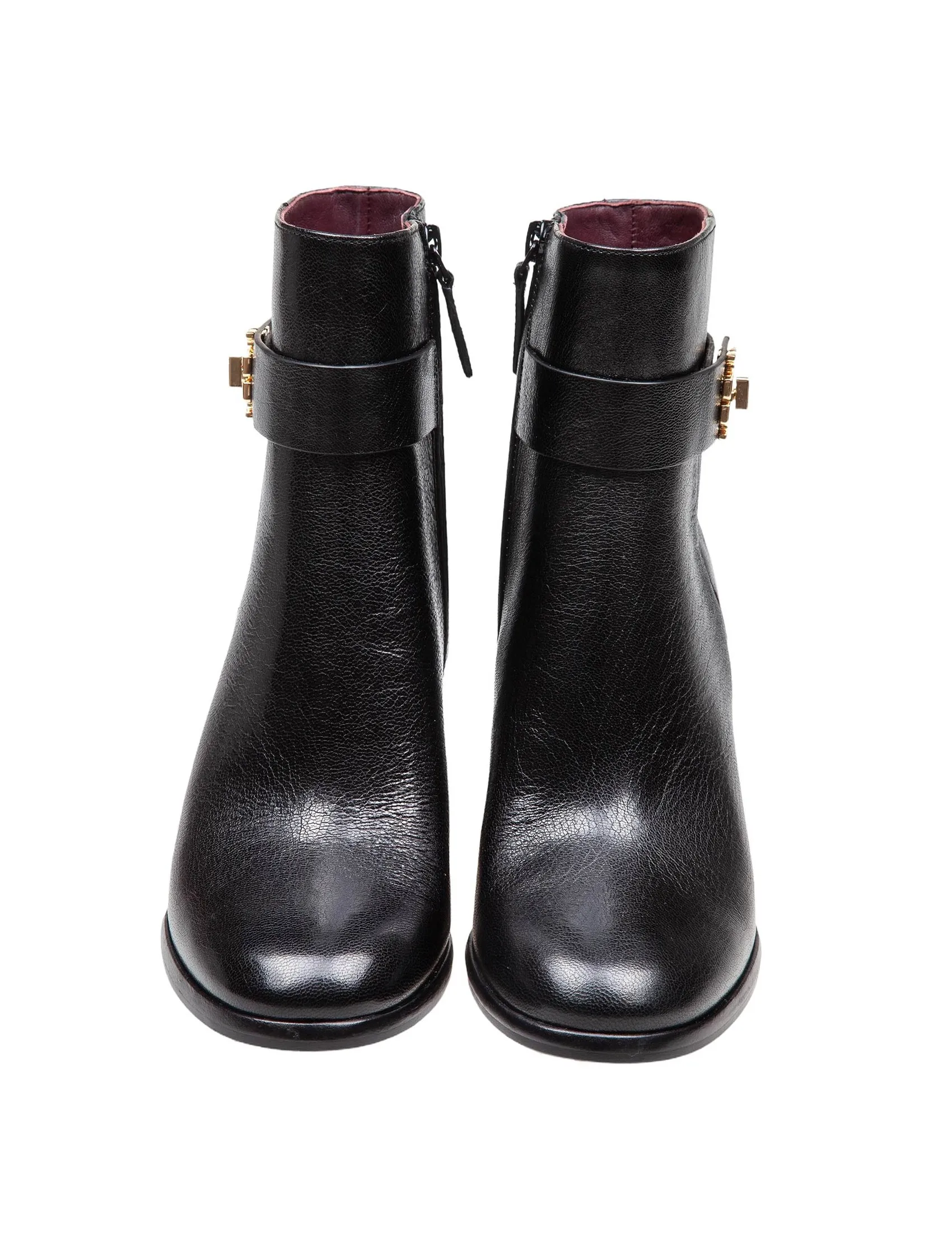 Tory Burch black leather booties - Shop now.