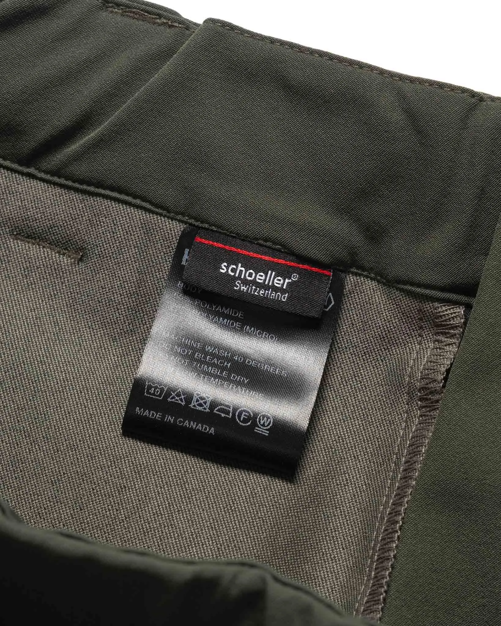 Olive Traverse Pant Schoeller Dryskin Nylon