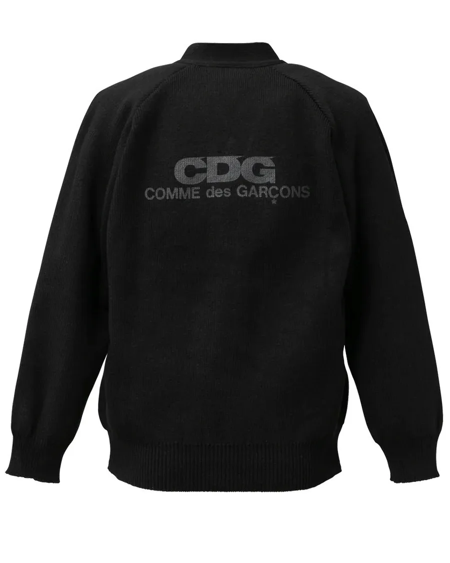 Unisex Designer Cardigans for Street Style with COMME des GARCONS Logo