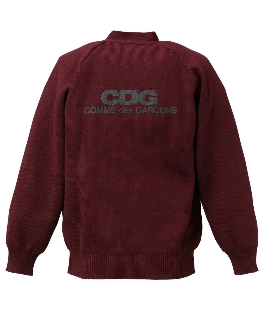 Unisex Designer Cardigans for Street Style with COMME des GARCONS Logo