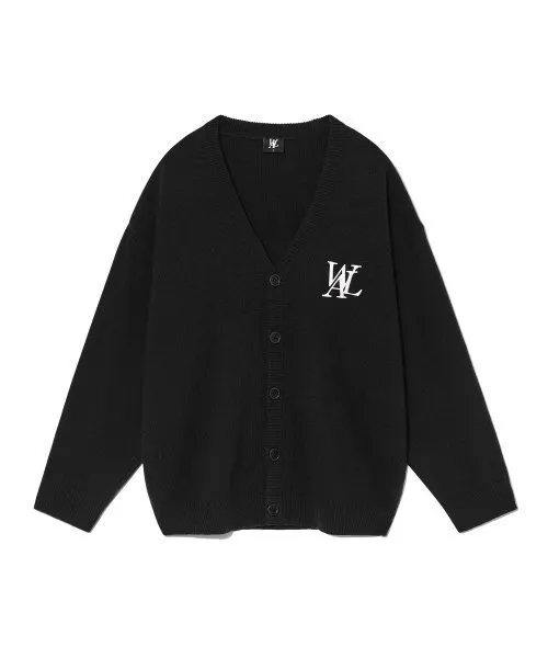 Unisex Logo Cardigan for Street Style - WOOALONG