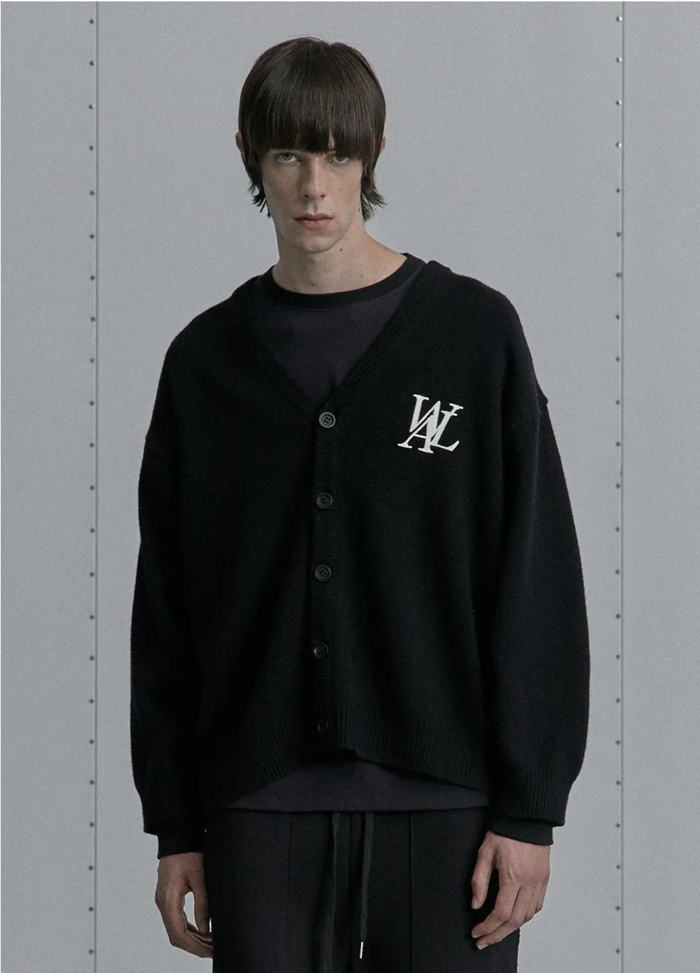 Unisex Logo Cardigan for Street Style - WOOALONG