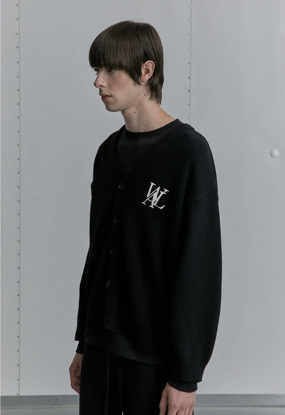 Unisex Logo Cardigan for Street Style - WOOALONG