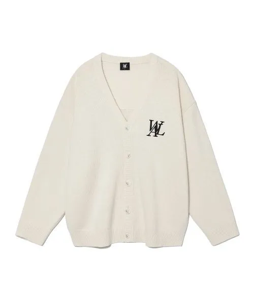 Unisex Logo Cardigan for Street Style - WOOALONG