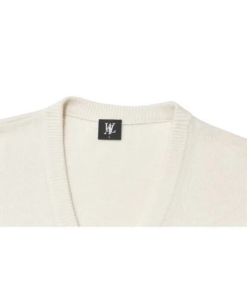 Unisex Logo Cardigan for Street Style - WOOALONG