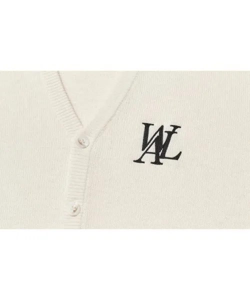 Unisex Logo Cardigan for Street Style - WOOALONG