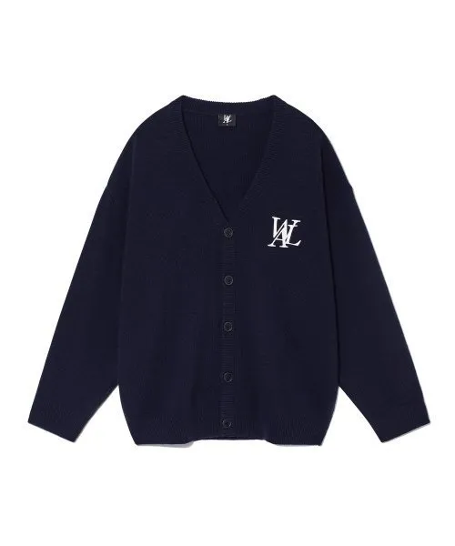 Unisex Logo Cardigan for Street Style - WOOALONG