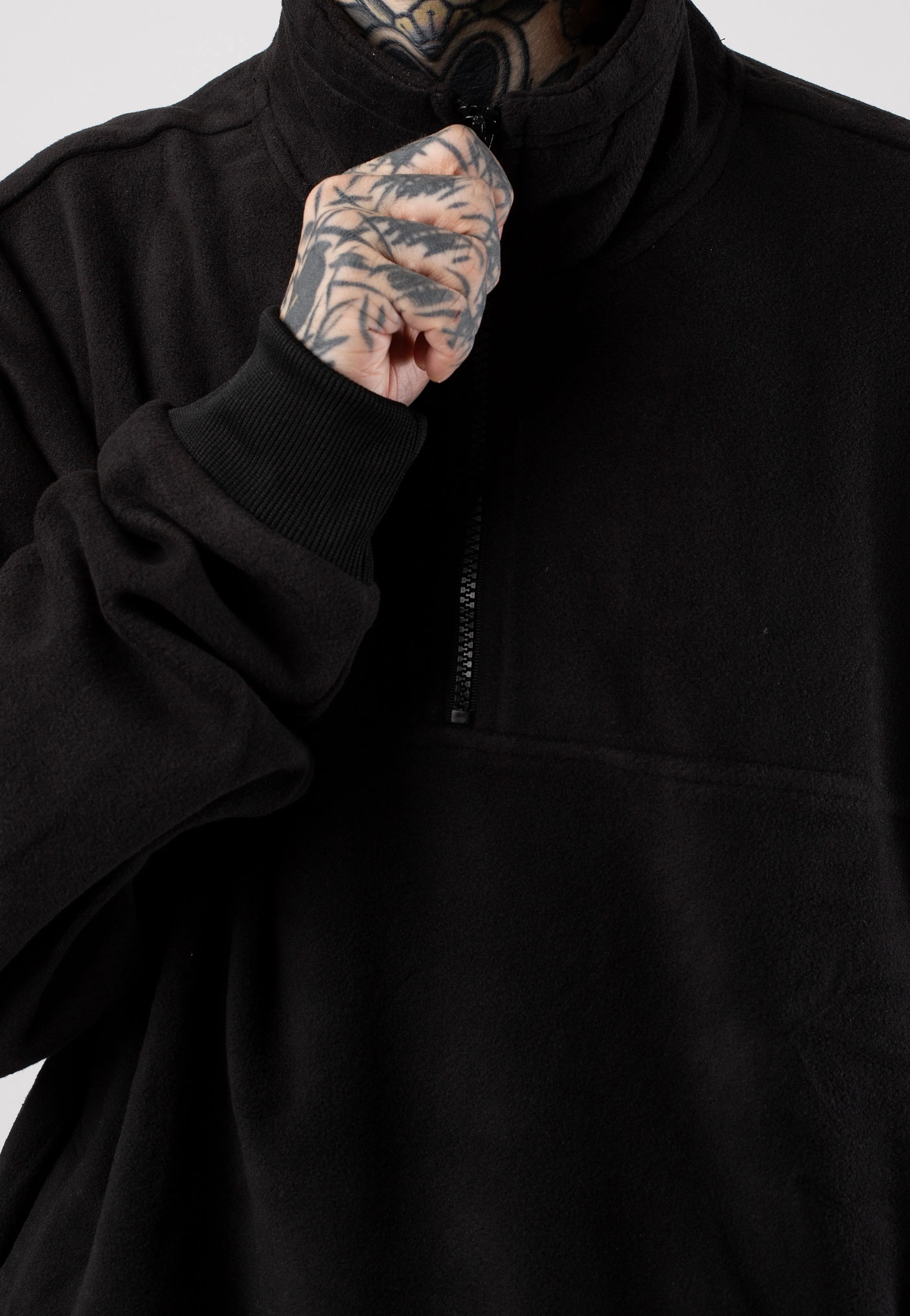 Urban Classics Basic Polar Fleece Black Pullover