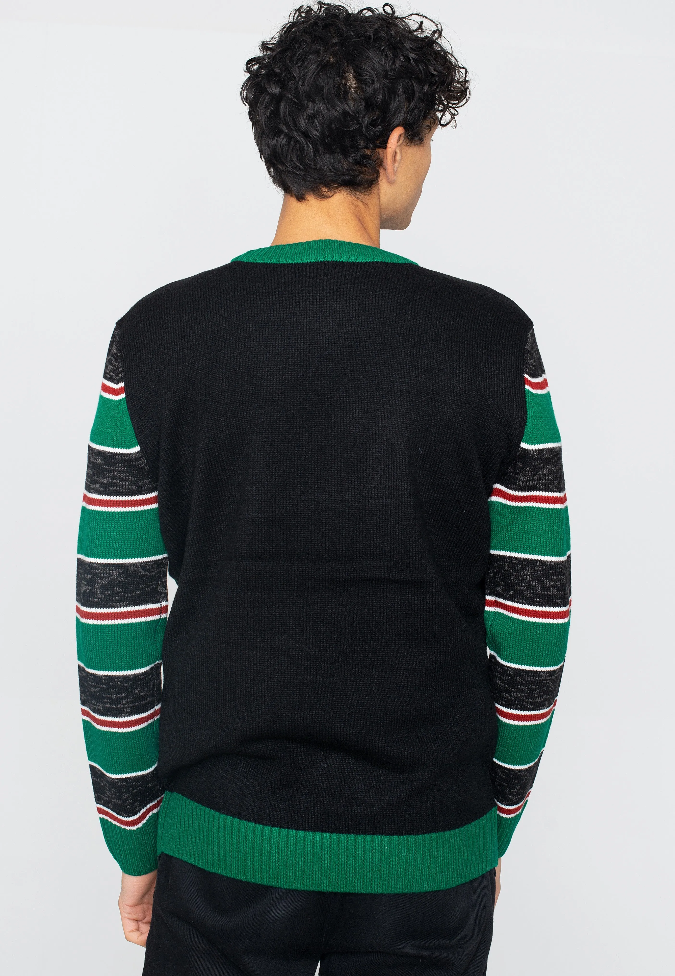 Urban Classics Black X-Mas Green Savior Christmas Pullover