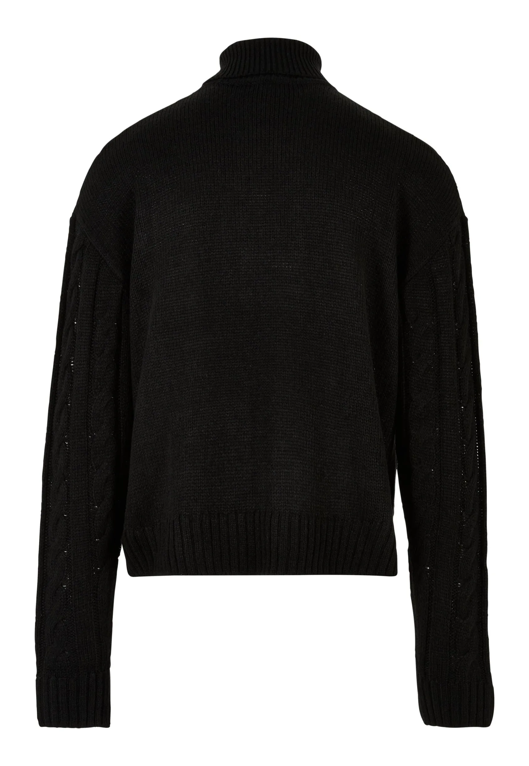 Urban Classics Boxy Roll Neck Black Pullover