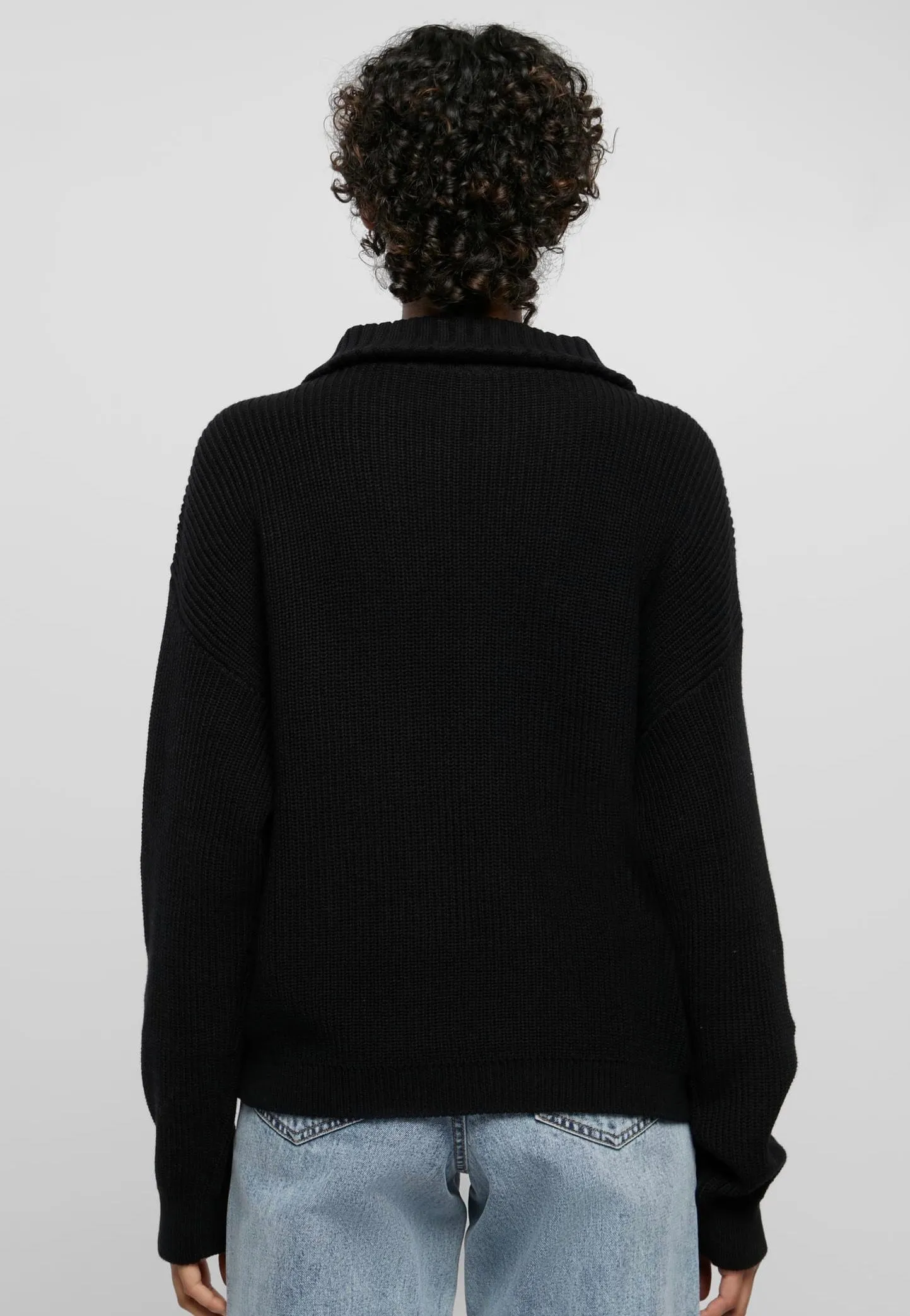 Urban Classics Oversized Black Knit Pullover - Shop Now.