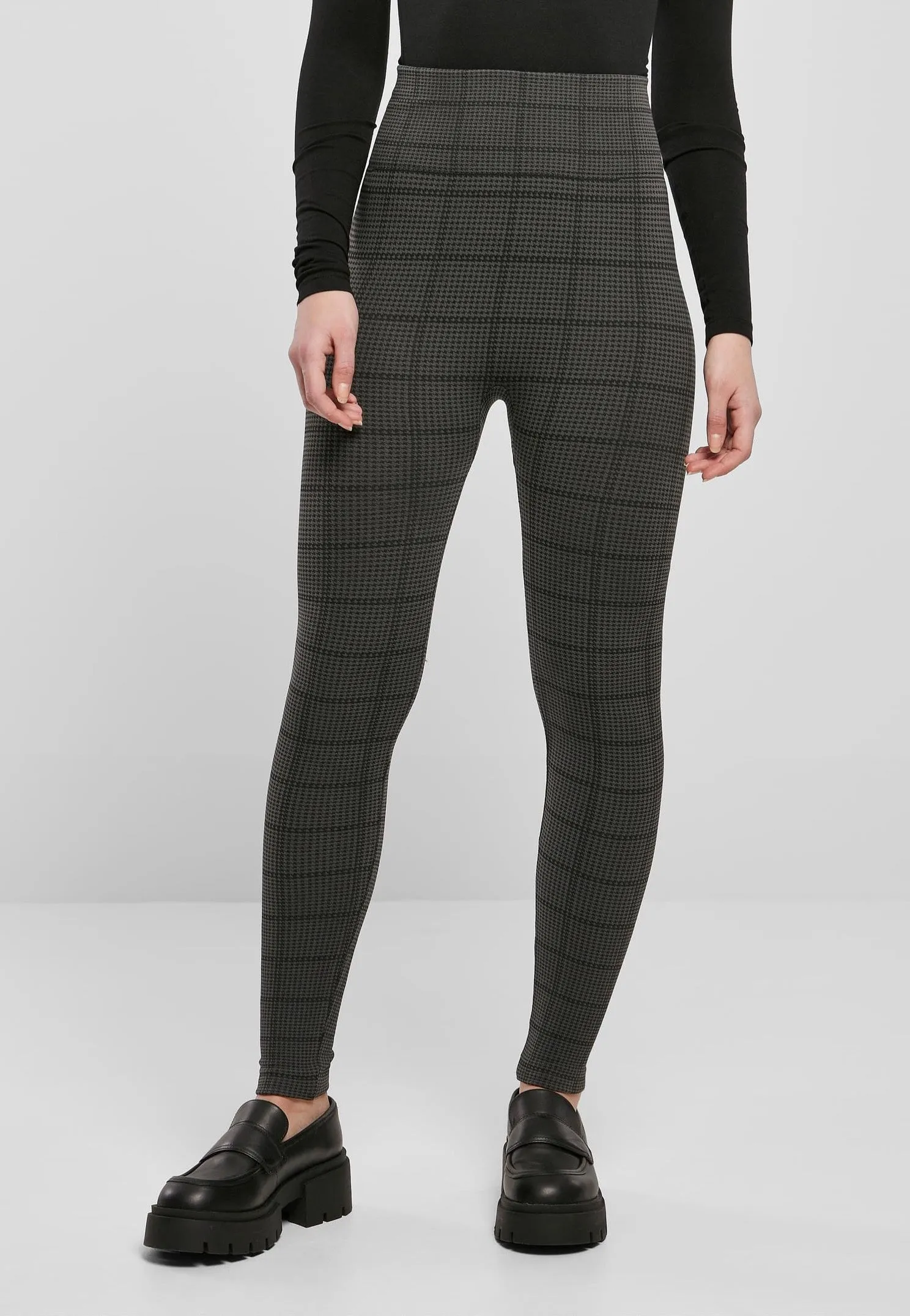 Urban Classics Seamless Checkered Leggings for Women