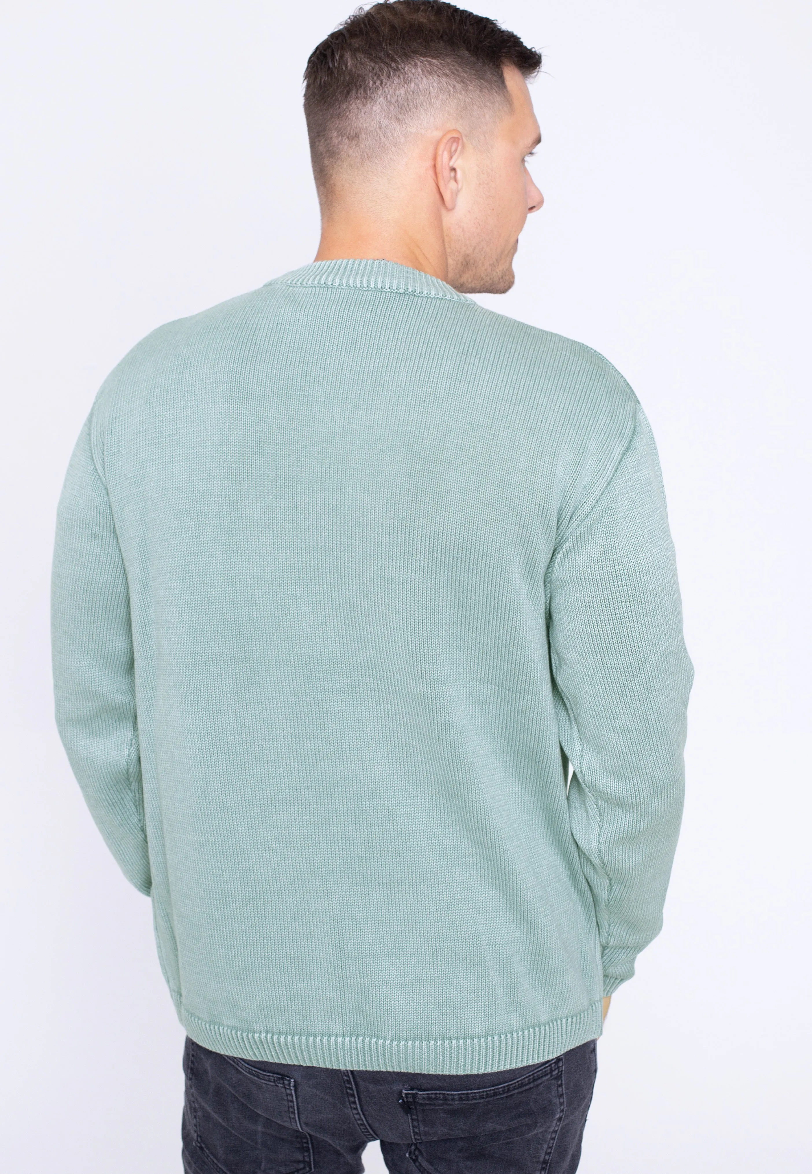 Urban Classics Washed Blue Pullover