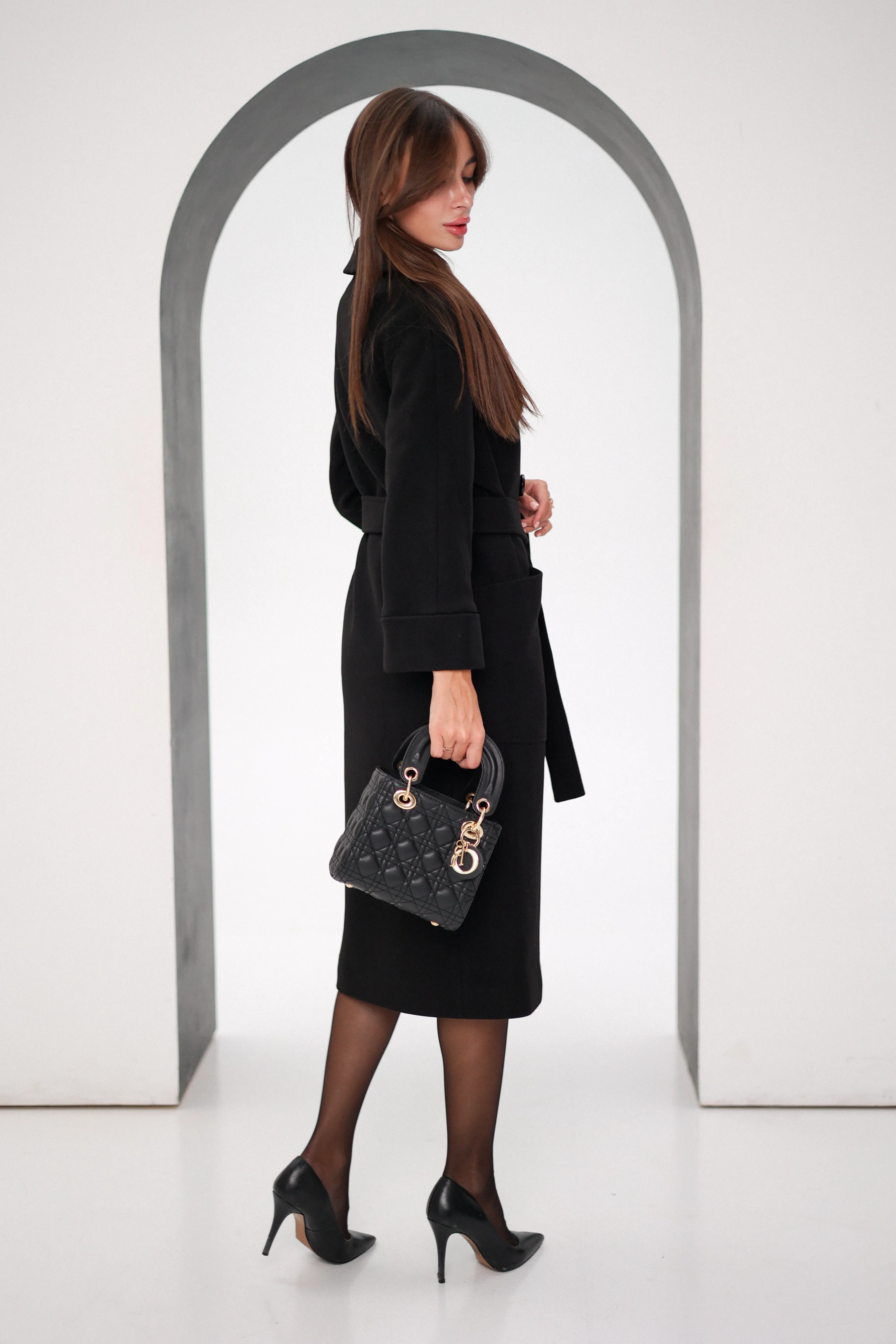 Valentina Tailored Cashmere Wool Coat