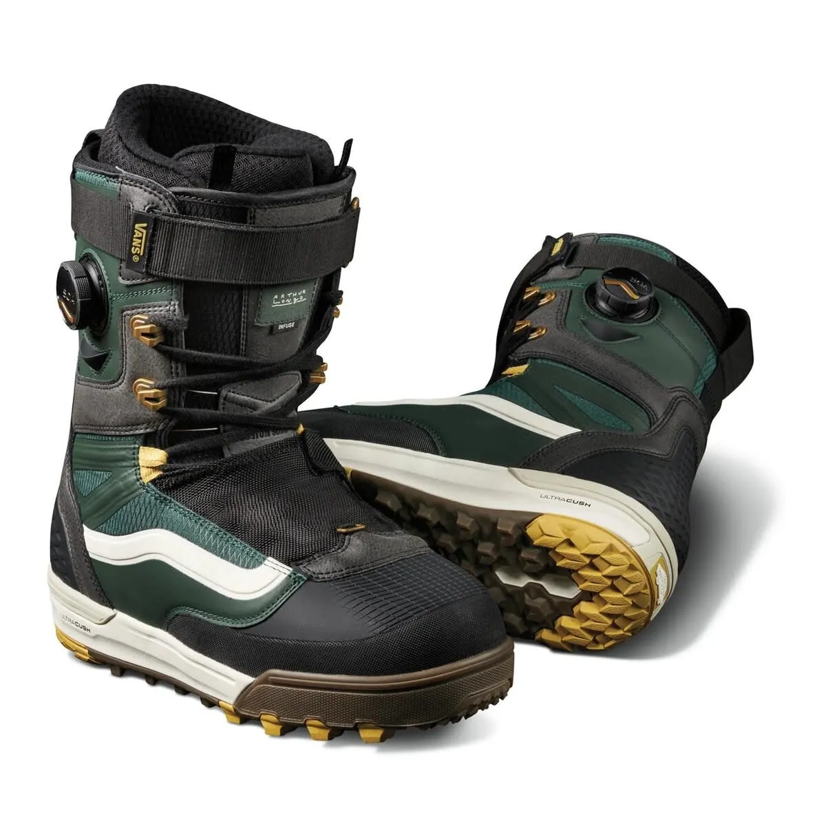 Vans Men's Infuse Arthur Longo Snowboard Boots 2023 Green/Black