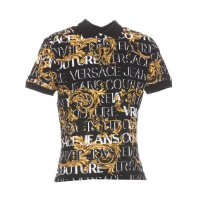 Versace Baroque Print Polo Shirt