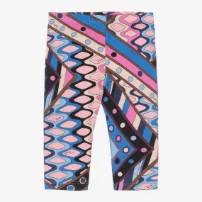 Vivara Blue Cotton Leggings for Girls