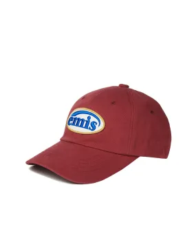 Red Embroidered Ball Cap