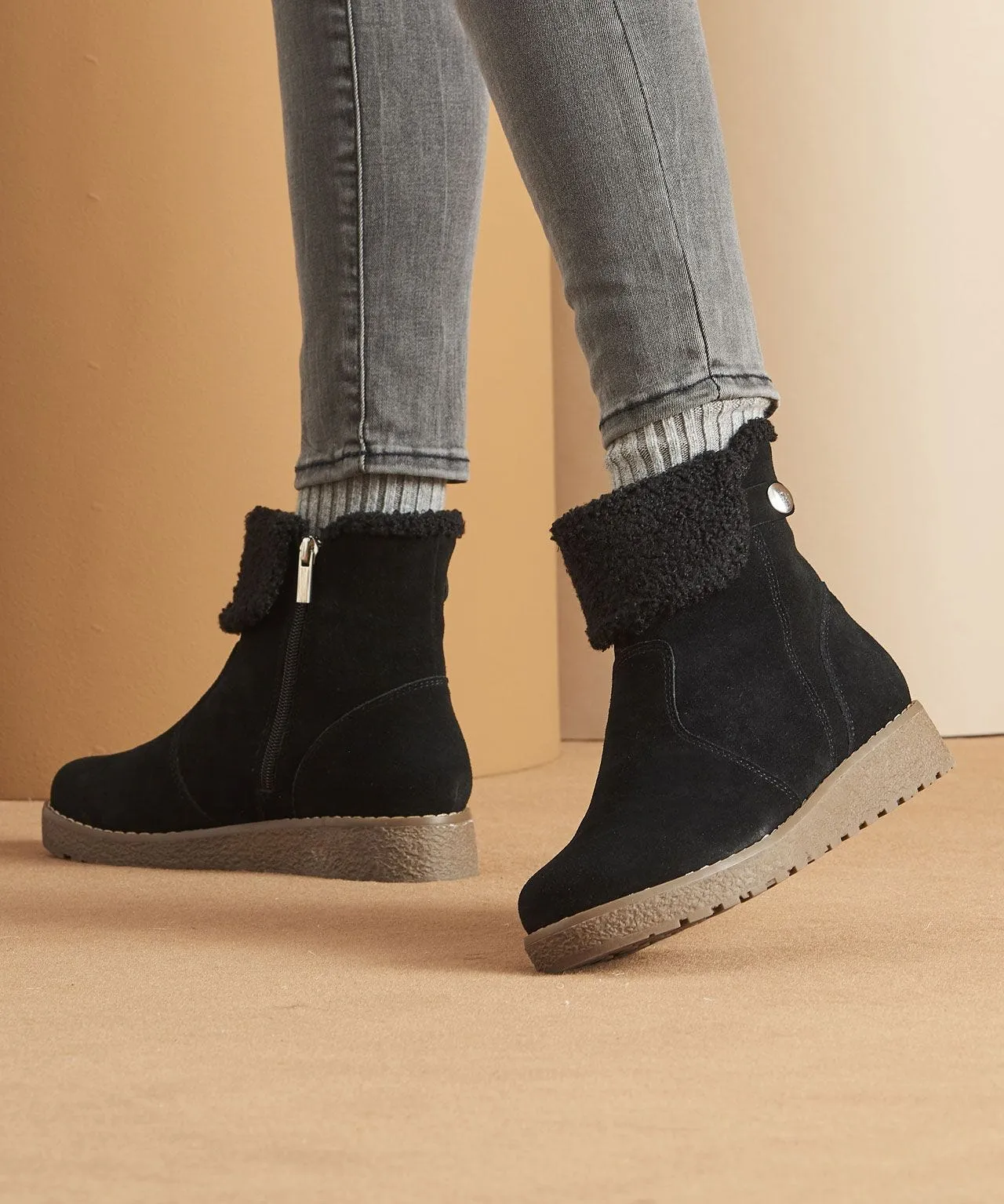 Warm Winter Suede Boots