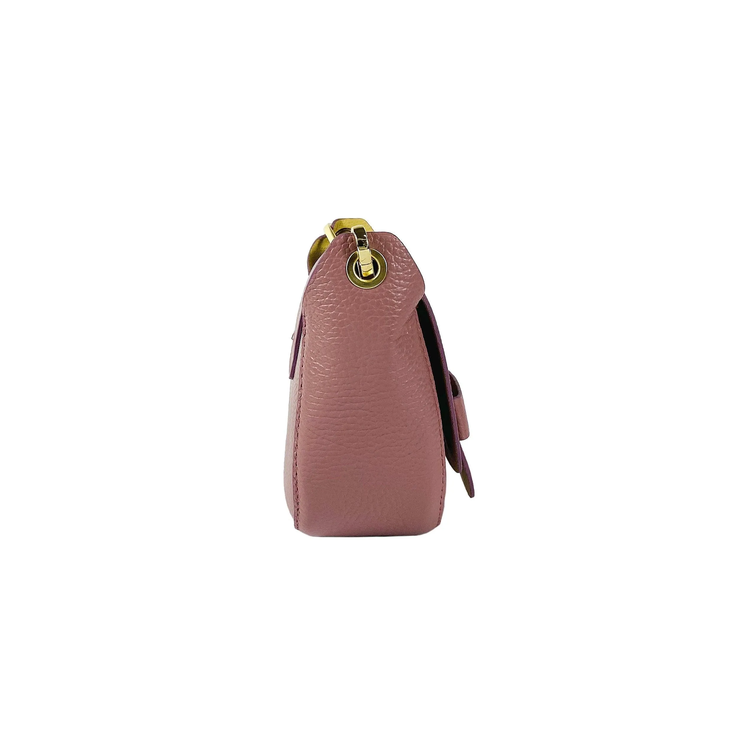 Women's Genuine Leather Shoulder Bag - RB1010AZ - 21x17x8 cm