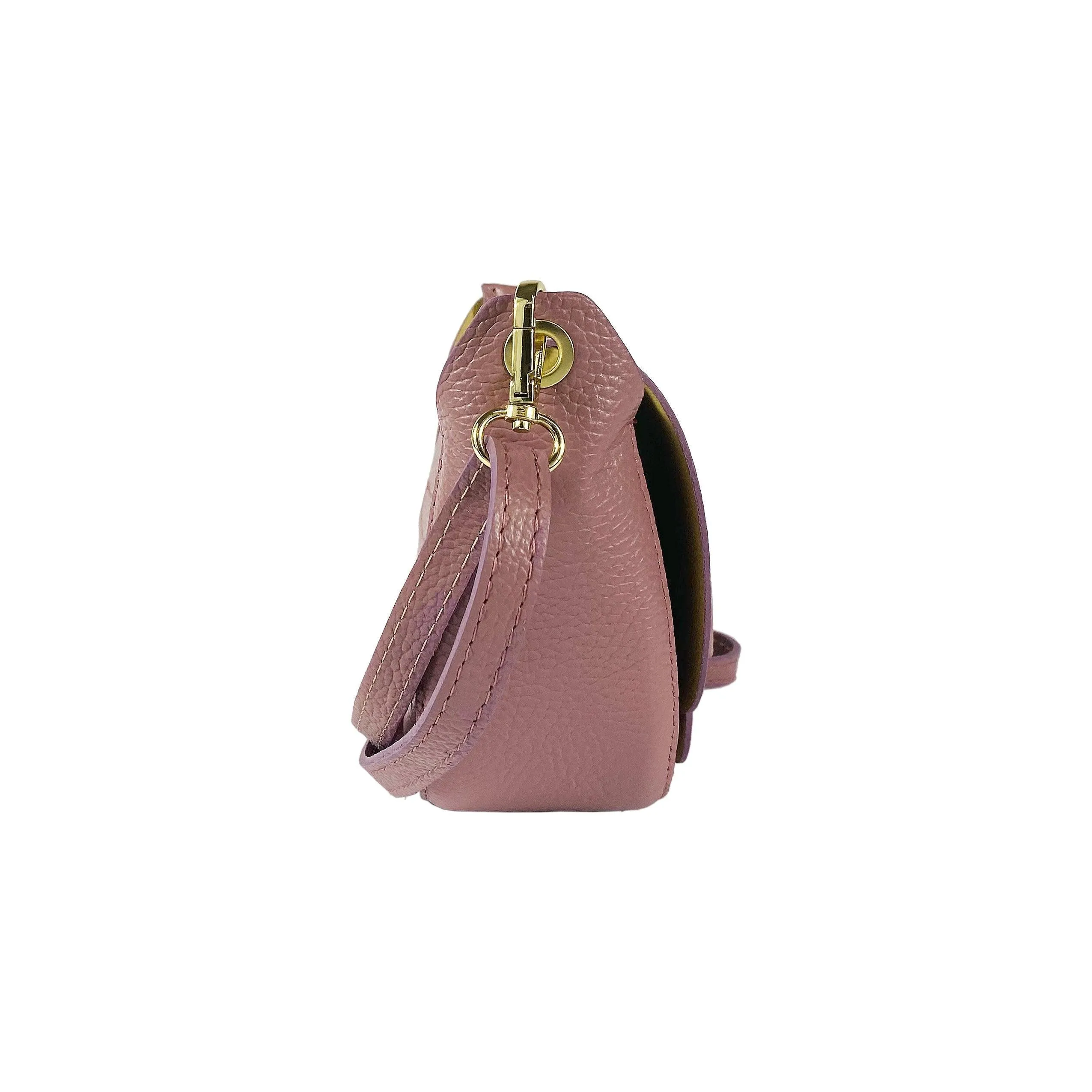 Women's Genuine Leather Shoulder Bag - RB1010AZ - 21x17x8 cm