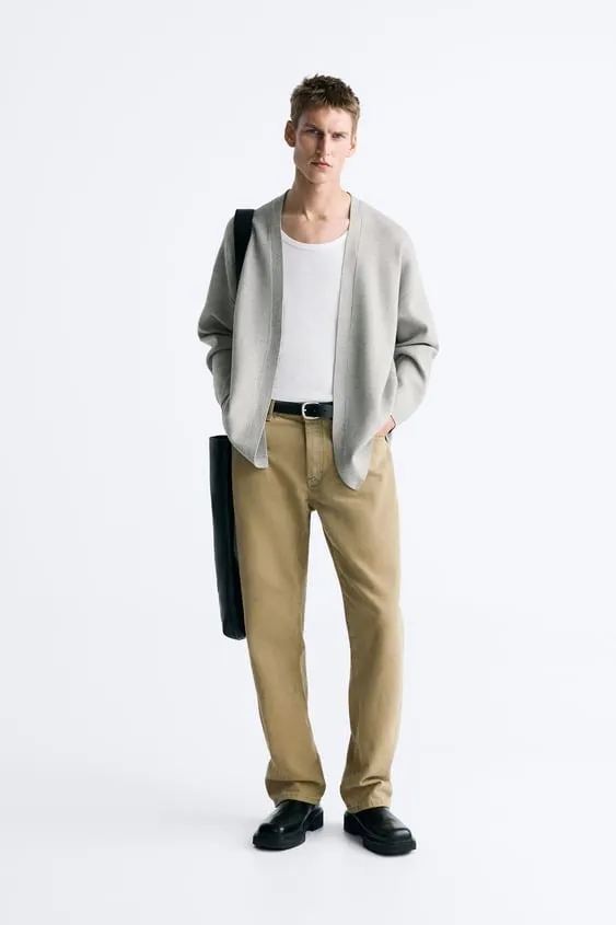 ZARA Plain Logo Cardigans